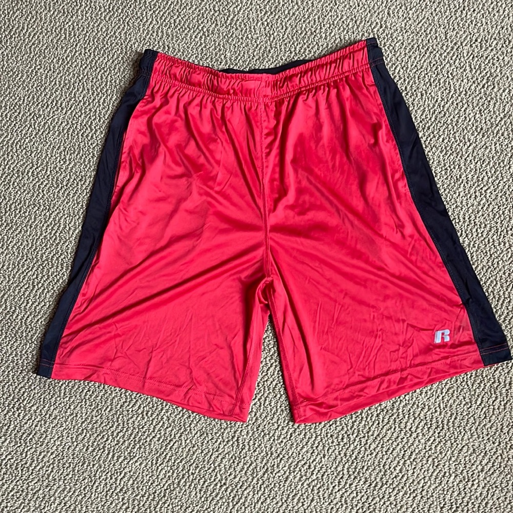 Russell size medium shorts. Red / black. Great condition